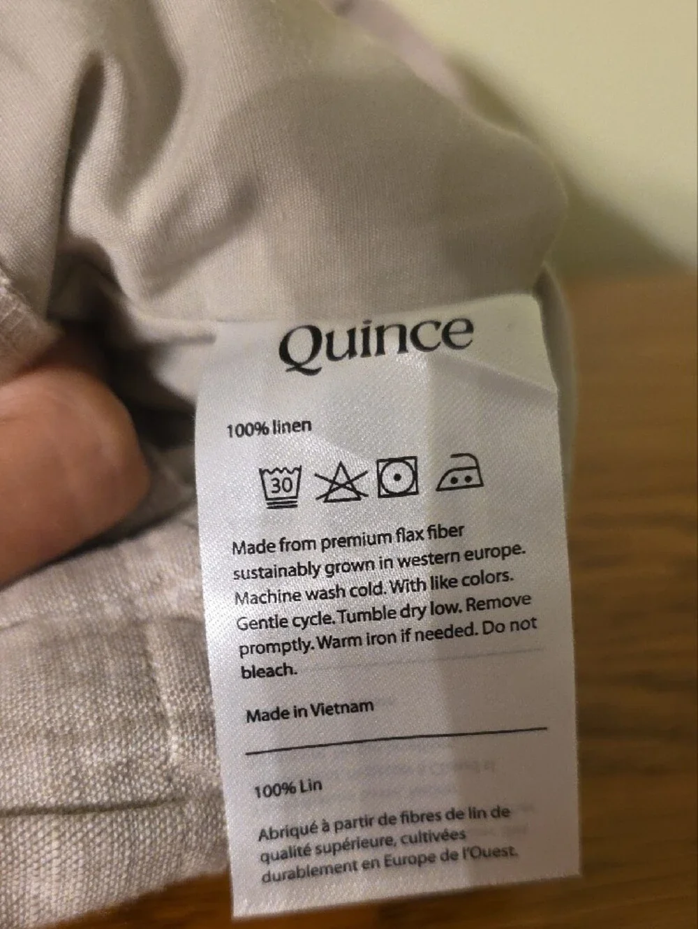Quince Womens 100% European Linen Pleated Pants size 8